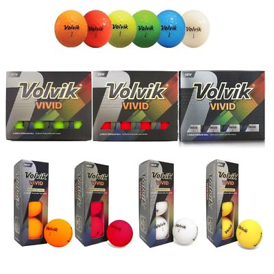 NEU VOLVIK VIVID COLOR GOLFBÄLLE (FARBE WÄHLBAR)
