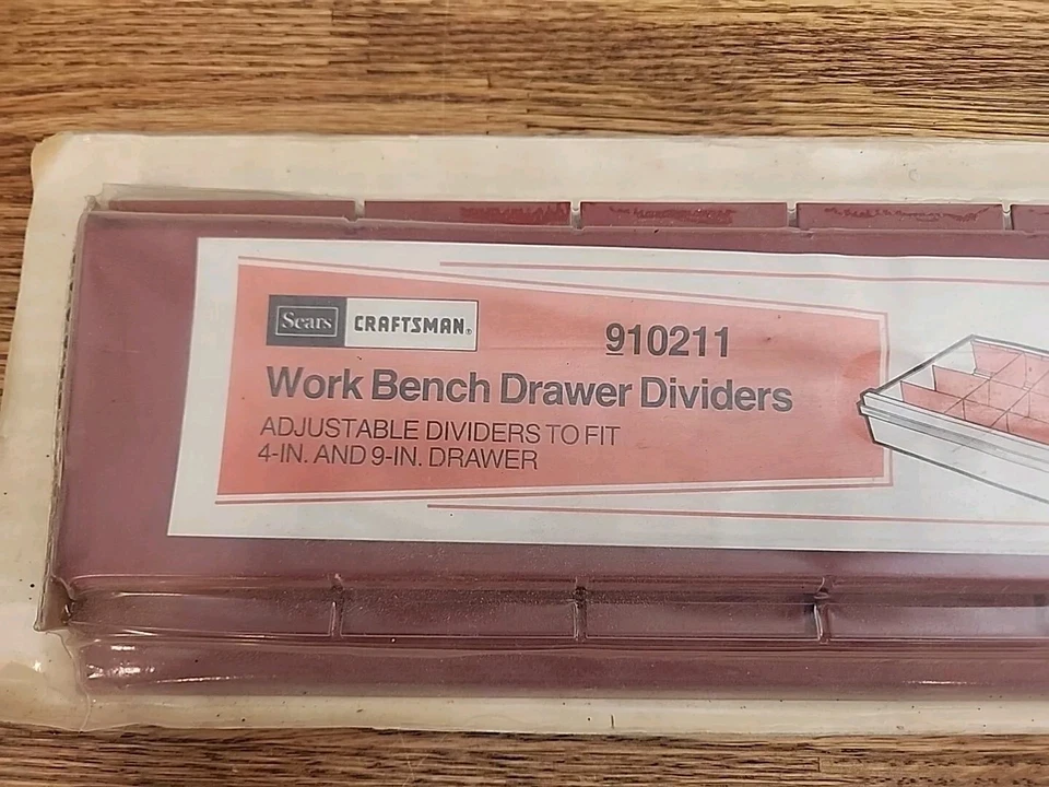 Craftsman Work Bench Adjustable Drawer Divider Set #10211 Fits 4" & 9" Drawers - Image 2 of 4