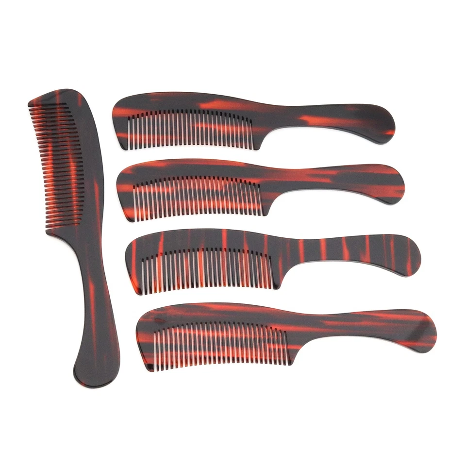 Peine marrón Haryali London Barber Hombres Todo Uso Peluquería Corte Dientes Finos Foto 4 de 4