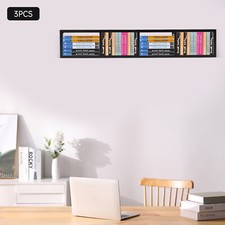 3*Floating Media Storage Cabinet Wall Mount Shelf Rack CD DVD Organizer Shelves