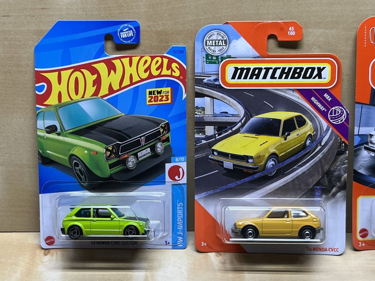 ミニカー Hot Wheels Honda Civic IDE 00835/01500 Amazon.com: Hot Wheels '73 Honda Civic Custom, HW J-Imports