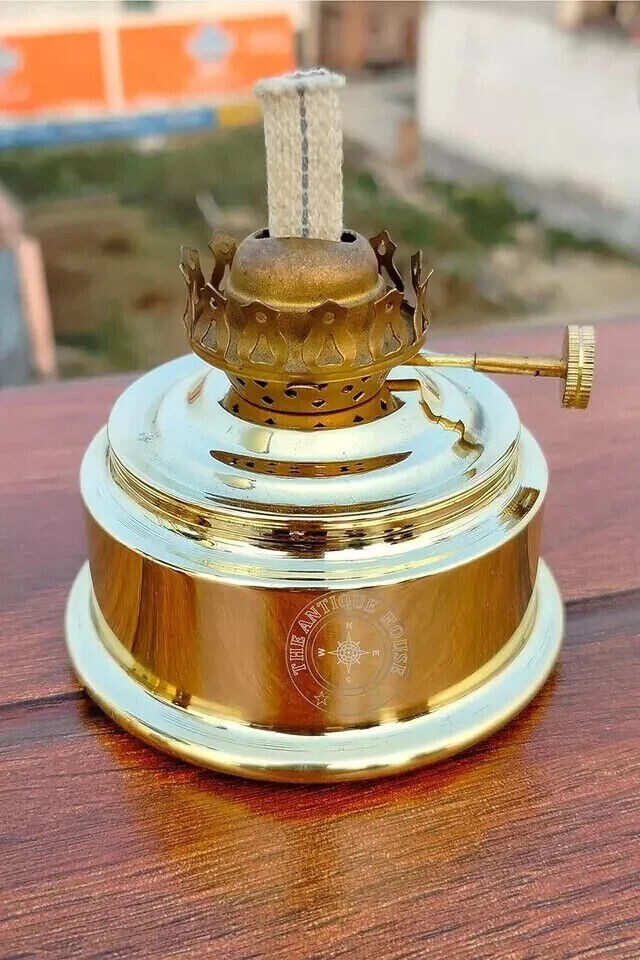 Large Vintage Solid Brass Working Nautical Miner … - image 5