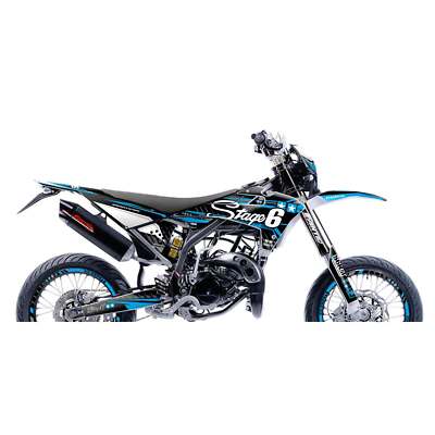 Kit grafiche deco Stage6 blu MOTARD 50 XM PERFORMANCE 1999-2010