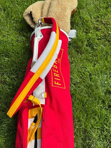 MacKenzie 8" 49'ers Canvas Leather 2-Pocket Bag Red/Yellow/White *Brand New!* - Picture 2 of 11