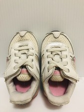 Nike baby toddler kids girls walking running sneakers white pink 2008 Size 3C