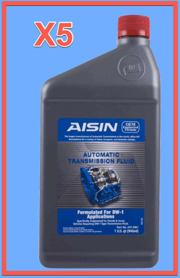 Líquido de transmisión automática 5 cuartos ATF DW-1 para Acura Honda Isuzu Saturn Foto 3 de 3