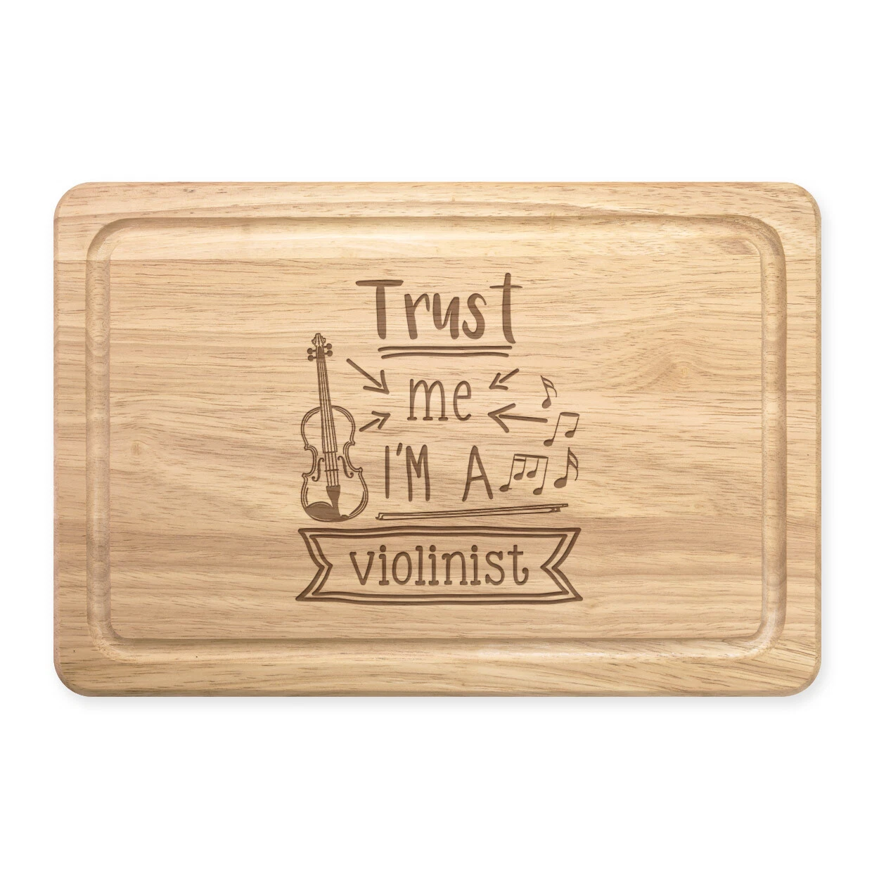 Trust Me I'm A Violinist Rectangular Chopping Board Worlds Best Favourite