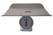 Vtg 1960s American Family Nursery Scale 30Lbs In Ounces Pink Blue Removable Top