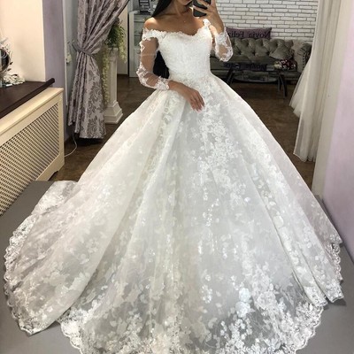 Lace Ball Gown Wedding Dresses Off 