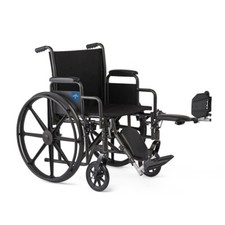 Medline Excel K1 Basic Wheelchair 18" Wide Seat with ELR Leg Rests