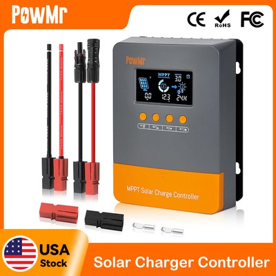 PowMr MPPT 60A Solar Battery Charger Controller 12V 24V 36V 48V Auto PV Max 160V