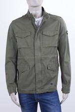 SAHARIANA MARKUP IN COTONE SFODERATO 4 TASCHE CHIUSURA ZIP VERDE MILITARE