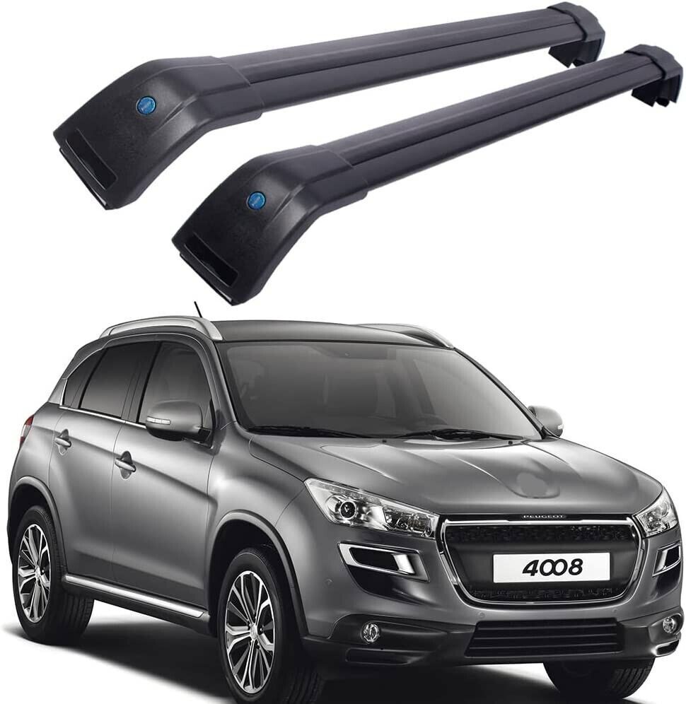 Lockable Roof Rail Rack Cross Bar Crossbar For Peugeot 4008 5 Door SUV 2012-2022