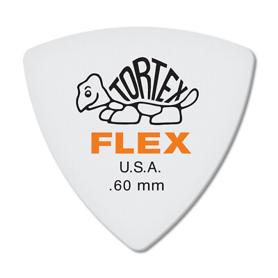 DUNLOP 456R.60 Tortex  Flex  Triangle Guitar Pick .60MM 72 Picks and Ships FREE