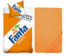 Fanta Set 3 Teile Einzelbett Bettwäsche 160-200Cm, Kissenbezug, Spannbettlaken