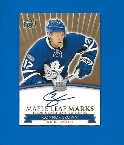 2017-18 TORONTO MAPLE LEAFS CENTENNIAL LEAF MARKS AUTOGRAPH & AKA CARD SEE LIST - Picture 17 of 91