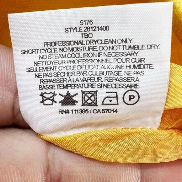 Tory Burch abito tubino senza maniche al ginocchio colore giallo taglia 4