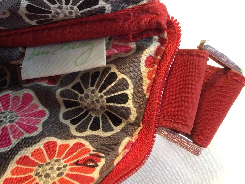 Bolso Bandolera Vera Bradley Para Mujer Hipster Microfibra Acolchado Rojo Foto 4 de 4
