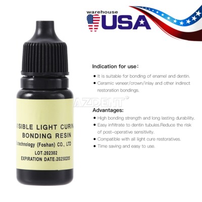 Dental Visible Light Cure Dentin Enamel Resin Bonding Adhesive 5ml/bottle USA