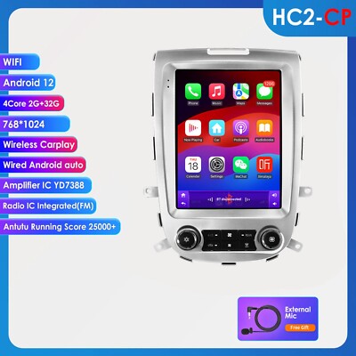 9.7 INCH For Hyundai Santa Fe 2 2006-2012 Android 13 Car Radio GPS CarPlay 2+32G