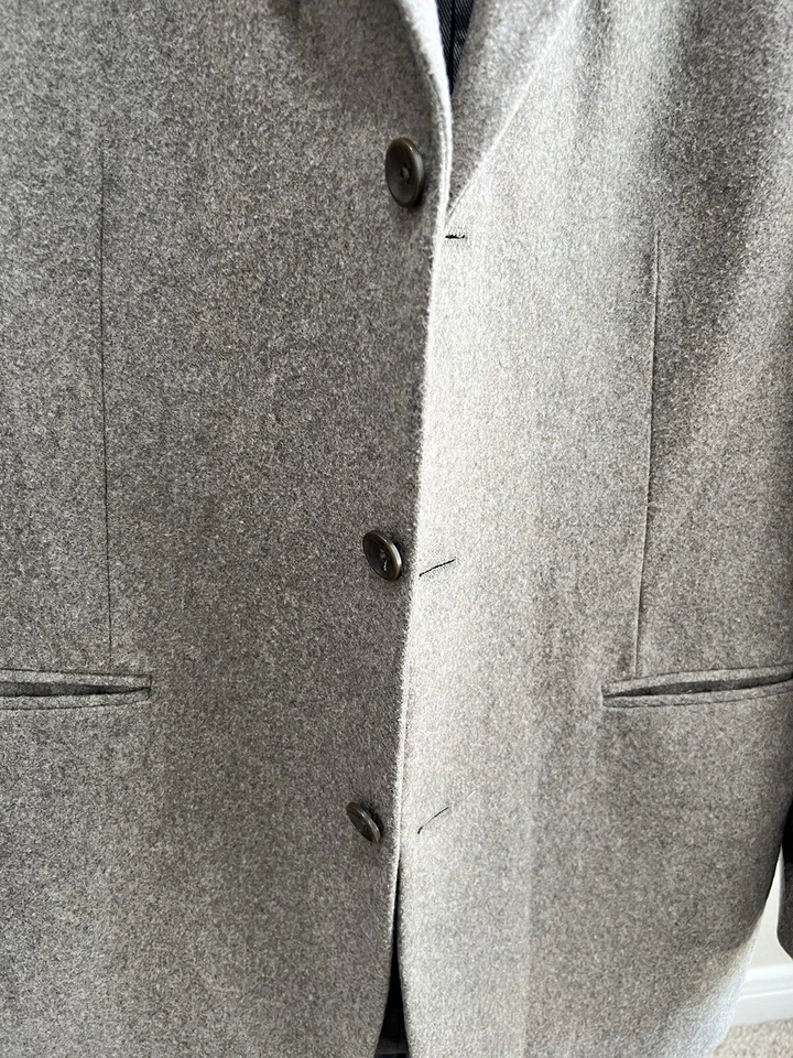 Abrigo Deportivo OSCAR DE LA RENTA Hombre Marrón 44L Hecho en México Elegante Negocios Foto 4 de 4