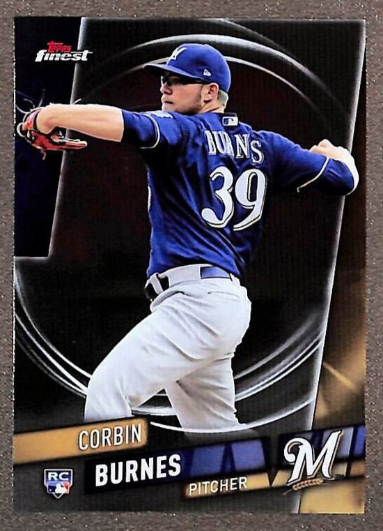2019 Topps Finest #39 Corbin Burnes Rookie RC - Milwaukee Brewers