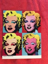 OVERSIZED POSTCARD MARILYN MONROE ANDY WARHOL POSTER CARD 8" X 10"