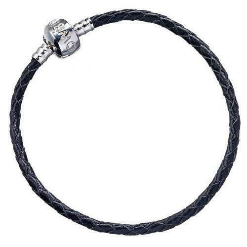 Harry Potter Leather Charm Bracelet Black XL - Photo 1 sur 1