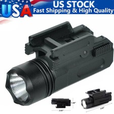 Tactical Pistol LED Gun Flashlight Torch Handgun Light for 20mm Picatinny Rail