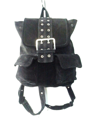nika suede grommet backpack Urban Outfitters Nika Backpack Style Black Suede Grommet Detail $79