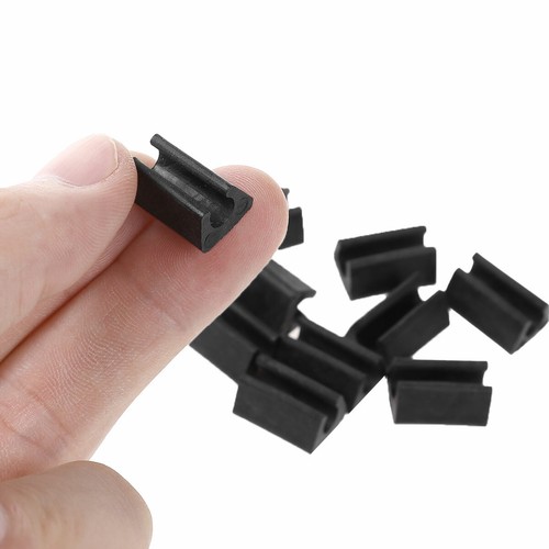 10x Black U-Type Non-Slip Office Stool Feet Tube Wrap,Pads Foot Cushion Cover - Picture 10 of 54