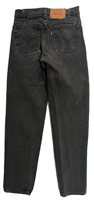 パンツ Levi's 550 Relaxed Fit Black W32 L30 Vintage 1995 Levis 550 Jeans Relaxed Fit Tapered Leg 29x32 Black
