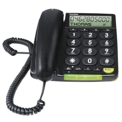 Doro PhoneEasy 312cs schwarz schnurgebundenes Telefon, Seniorentelefon