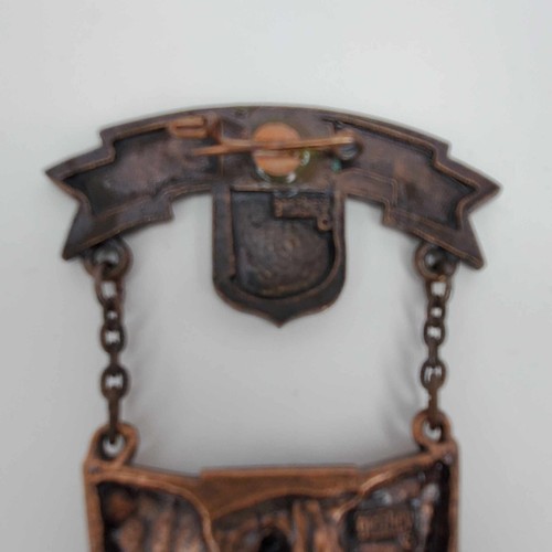 Vintage German Hiking Medal 2 IVV Wandertag 1978 WF Burk Frau Holle Silver City - Picture 8 of 8