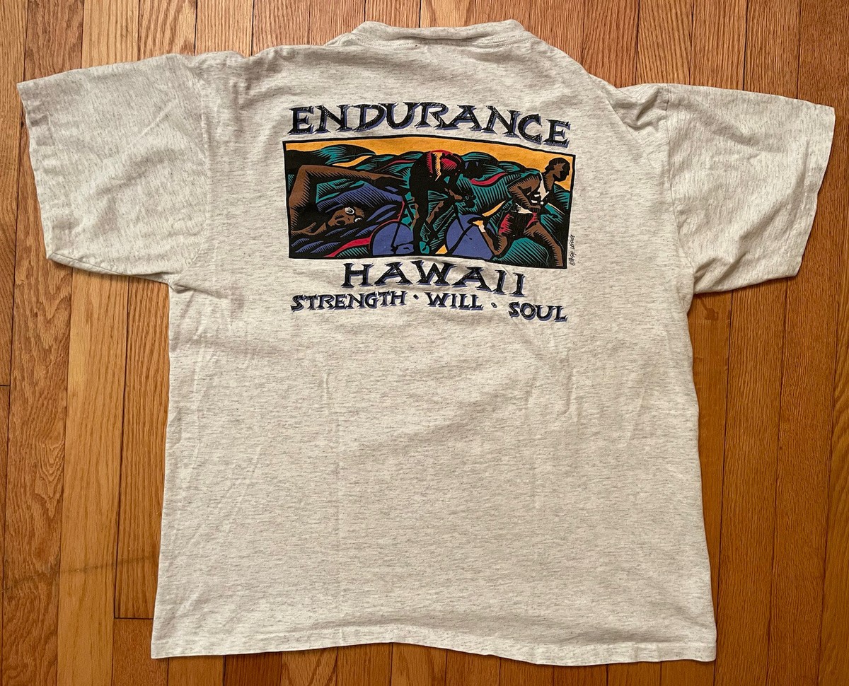 Vtg 90s Endurance Hawaii Single Stitch T-Shirt Size L Sgt. Leisure