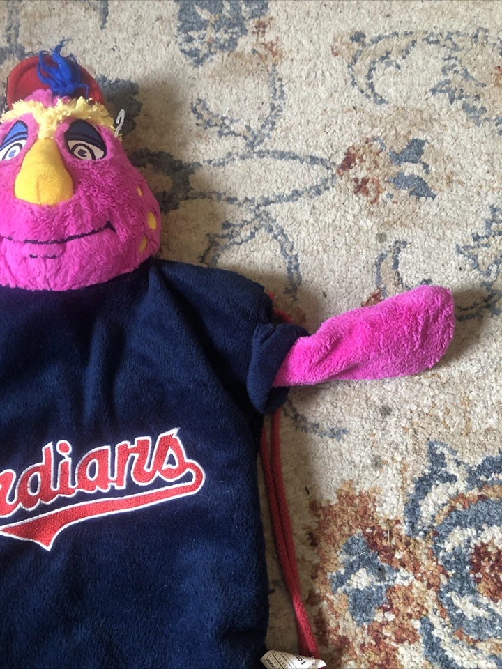 Bolso de Peluche Mascota Indios Cleveland De Colección Chief Wahoo Foto 4 de 4