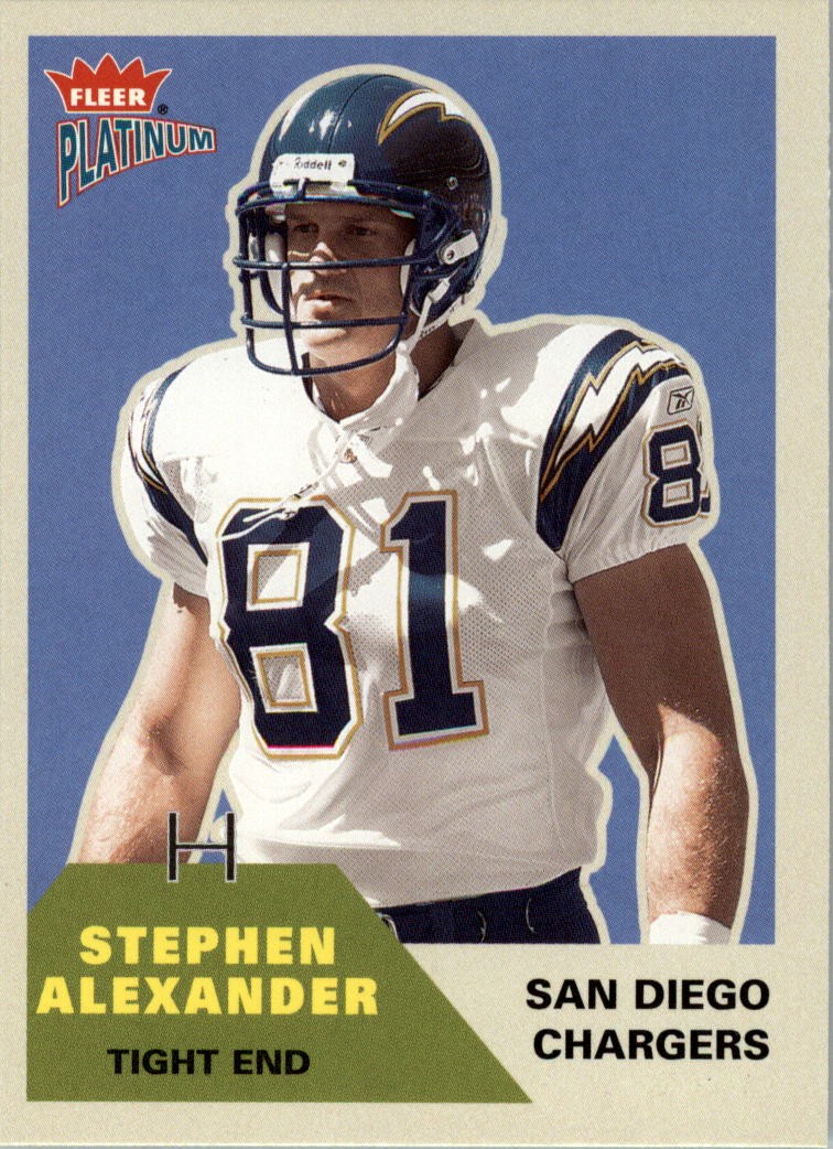 2002 Fleer Platinum #198 Stephen Alexander - FB