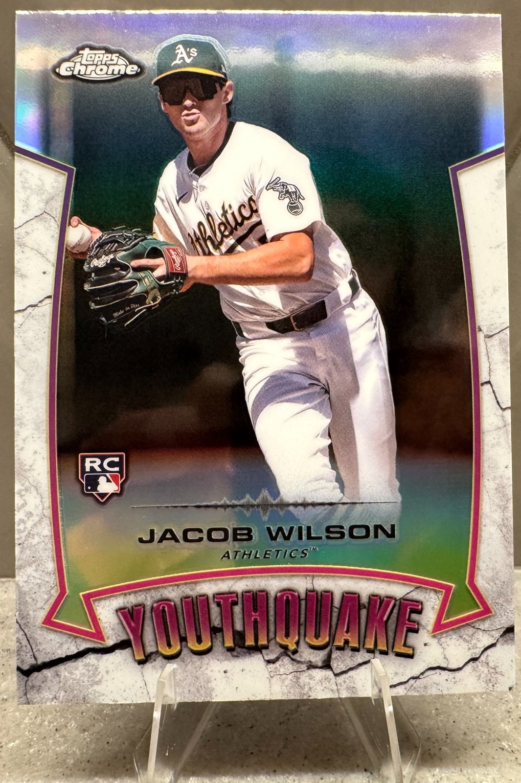 Jacob Wilson 2025 Topps Chrome Youthquake Rookie RC - Athletics