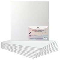 15X15Cm Leinwand 10Er Set Grundiert 100% Baumwolle FüR ÖL & Acryl Malerei