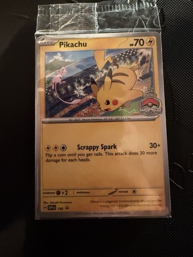 Sealed Pokémon TCG Pikachu Sv: Scarlet & Violet Promo EN Regular 190 Basic 70HP
