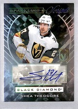 Shea Theodore 2021-22 UD Black Diamond Sparkling Scripts Spectrum Auto /25