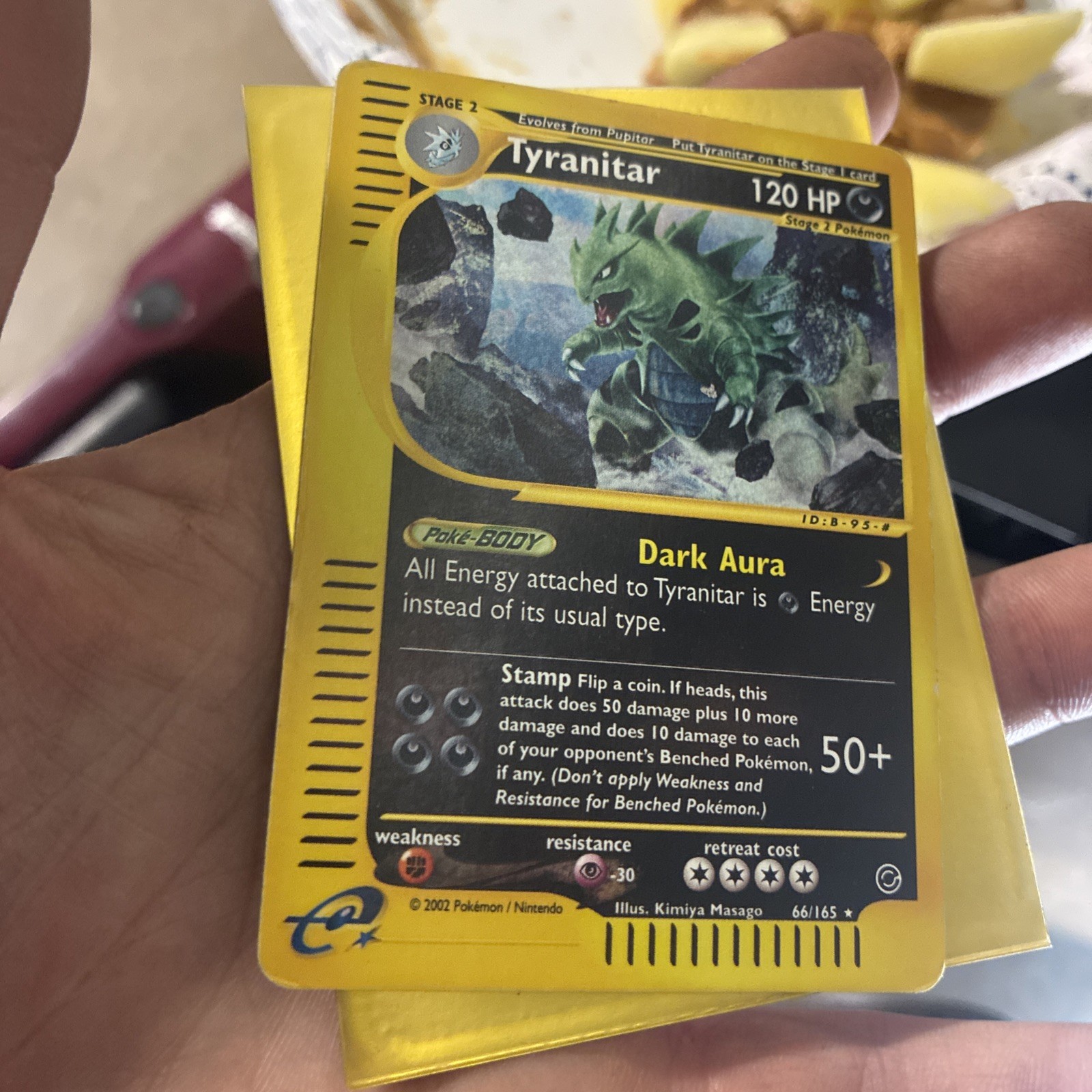 Pokemon TYRANITAR 66/165 REVERSE HOLO | LP | Expedition | 2002