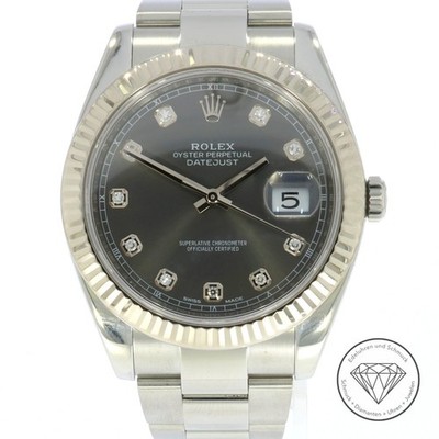 Wert 12.800,- Rolex Datejust 41 Ref 126334 Stahl Gold Diamant Automatik Uhr xxyy