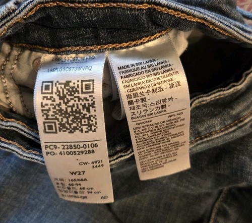 Levi Strauss & Co Women's Jeans 721 High Rise Skinny 27 Medium Wash | eBay