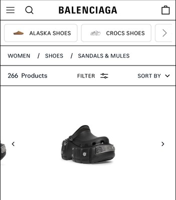 Balenciaga x Crocs Hardcrocs Platform Sandals Rubber | eBay