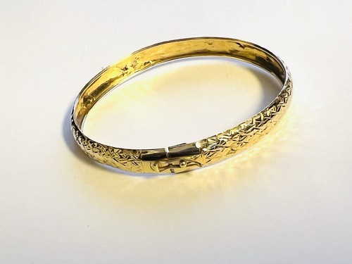 Vintage Armreif 10 Karat massiv Gelbgold - Bild 16 von 18