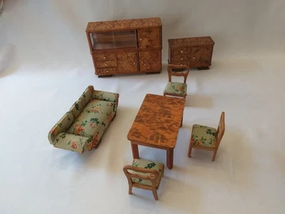 Alt Paul Hübsch Wohnzimmer Art deco Puppenhaus Puppenstube - Bild 1 von 4