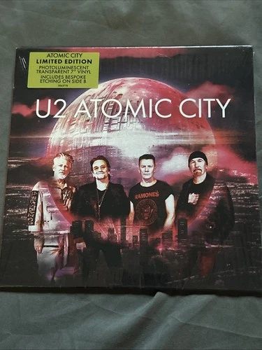 U2 Atomic City Clear 7 Inch Vinyl Record New Sealed 602458637786