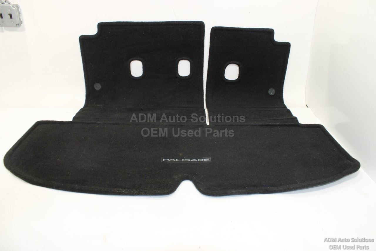 2020-2025 HYUNDAI PALISADE CARPETED CARGO TRUNK MAT W/ SEAT BACK OEM S8F12-AU100