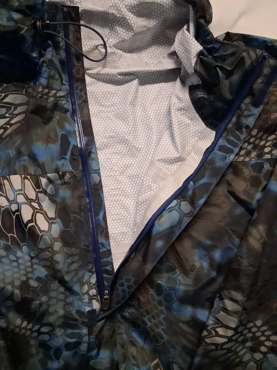 Chaqueta cortavientos Huk Fishing Kryptek Neptune empacable para hombre XL